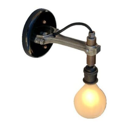 connector rod sconce round bulb