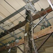 Glass Insulators on Telephone Pole