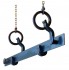 rail anchor pot & pan rack suspended