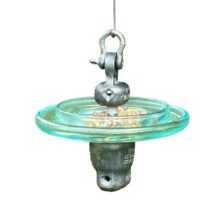 High Power Insulator Bird Feeder - Glass Aqua